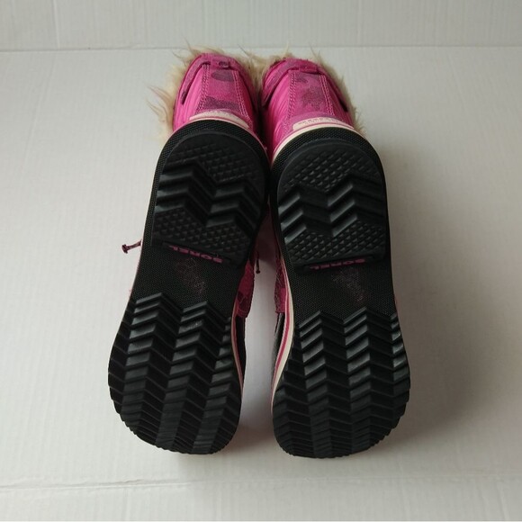 Sorel Pink Tofino Faux Fur Ice Rubber Boots - Picture 10 of 11